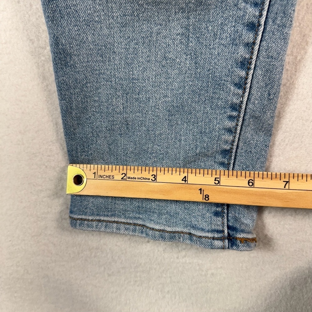 Levis Jeans Womens 25 Blue Wedgie Straight High Rise Light Wash Button Fly - Picture 12 of 14